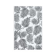 Tapis d'extérieur Blanc et noir 120x180 cm PP