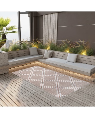 Tapis d'extérieur Marron 190x290 cm PP