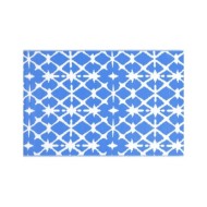 Tapis d'extérieur Bleu et blanc 120x180 cm PP