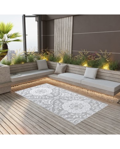 Tapis d'extérieur Gris clair 160x230 cm PP