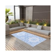 Tapis d'extérieur Bleu azuré 190x290 cm PP