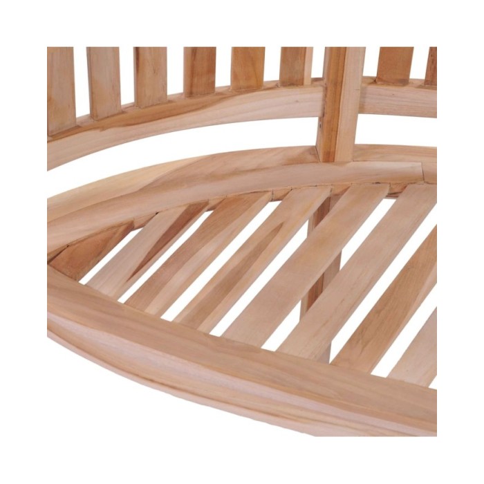 Banc de jardin en forme de banane 200 cm Bois de teck solide