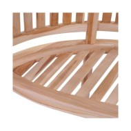 Banc de jardin en forme de banane 200 cm Bois de teck solide