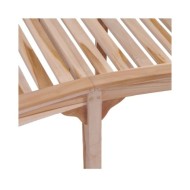 Banc de jardin en forme de banane 200 cm Bois de teck solide