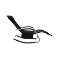 Chaise longue Textilène Noir et gris