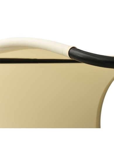 Chaise longue double avec auvent Textilène Vert et crème