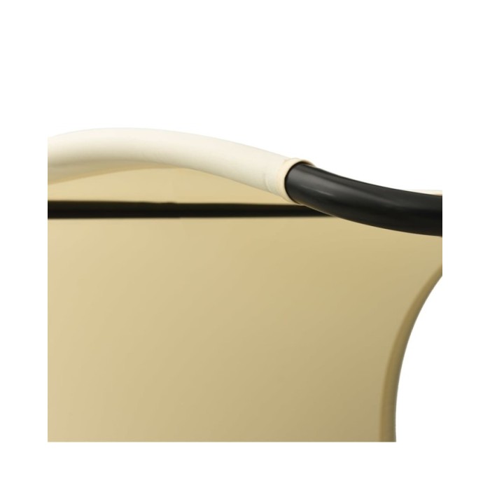 Chaise longue double avec auvent Textilène Vert et crème