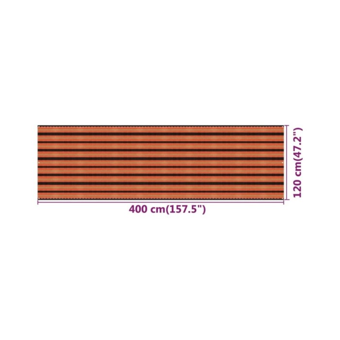 Écran de balcon Multicolore 120x400 cm PEHD