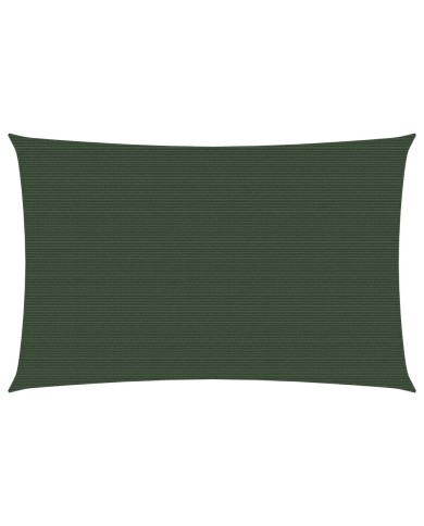 Voile d'ombrage 160 g/m² Vert foncé 2x4,5 m PEHD