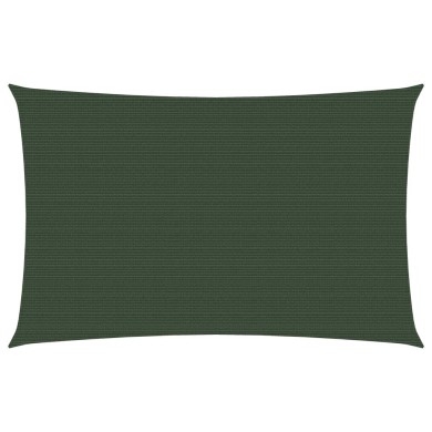 Voile d'ombrage 160 g/m² Vert foncé 2x4,5 m PEHD