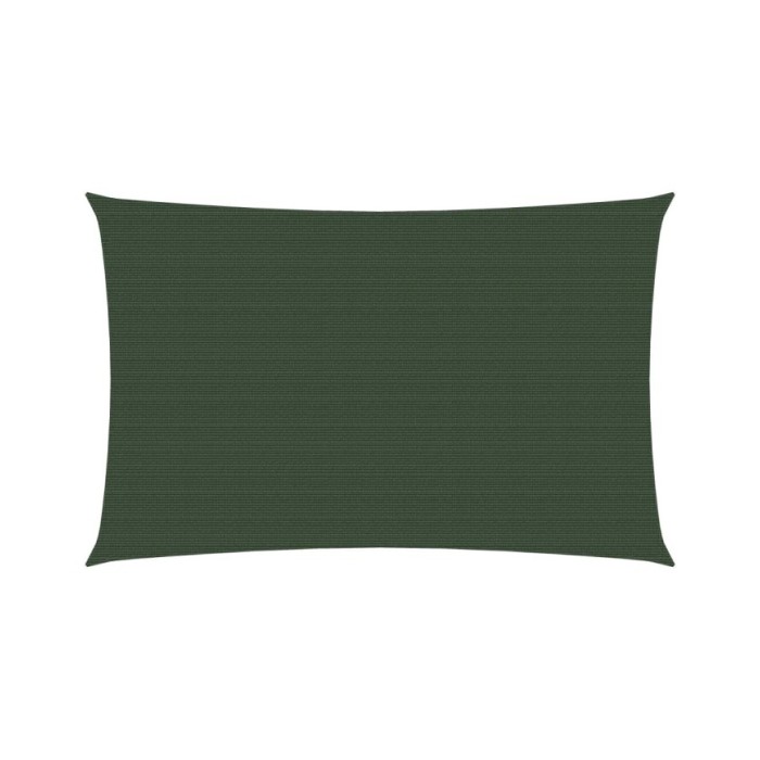 Voile d'ombrage 160 g/m² Vert foncé 2x4,5 m PEHD