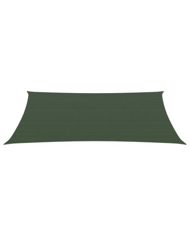 Voile d'ombrage 160 g/m² Vert foncé 2x4,5 m PEHD