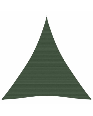 Voile d'ombrage 160 g/m² Vert foncé 3x4x4 m PEHD