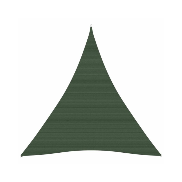 Voile d'ombrage 160 g/m² Vert foncé 3x4x4 m PEHD