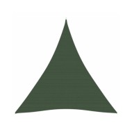 Voile d'ombrage 160 g/m² Vert foncé 3x4x4 m PEHD