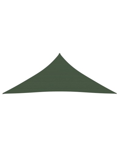 Voile d'ombrage 160 g/m² Vert foncé 3x4x4 m PEHD