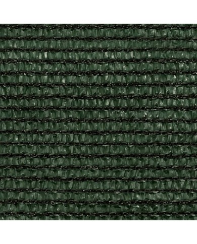 Voile d'ombrage 160 g/m² Vert foncé 3x4x4 m PEHD