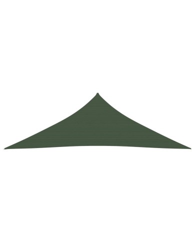 Voile d'ombrage 160 g/m² Vert foncé 5x5x6 m PEHD