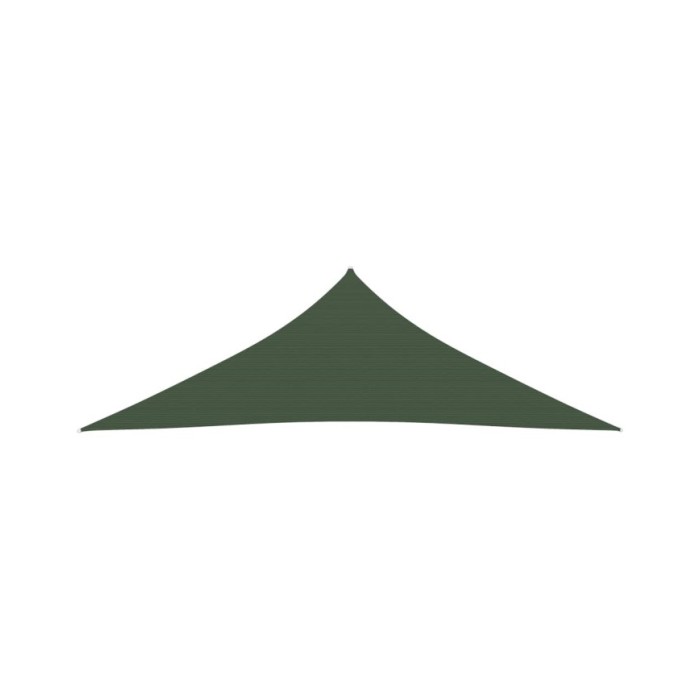 Voile d'ombrage 160 g/m² Vert foncé 5x5x6 m PEHD