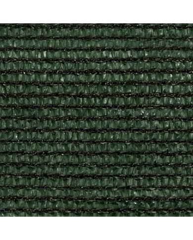 Voile d'ombrage 160 g/m² Vert foncé 5x5x6 m PEHD