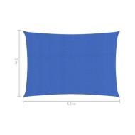 Voile d'ombrage 160 g/m² Bleu 2x4,5 m PEHD
