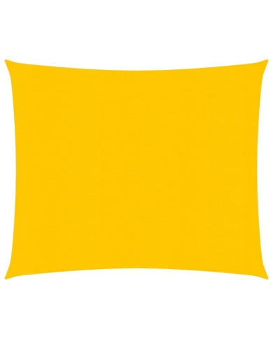 Voile d'ombrage 160 g/m² Jaune 3,6x3,6 m PEHD