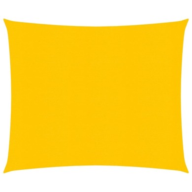 Voile d'ombrage 160 g/m² Jaune 3,6x3,6 m PEHD
