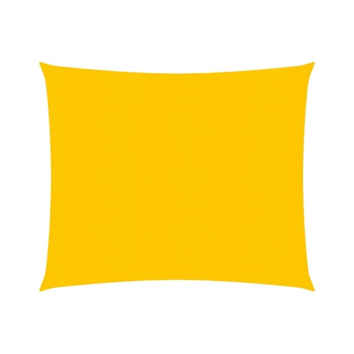 Voile d'ombrage 160 g/m² Jaune 3,6x3,6 m PEHD