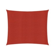 Voile d'ombrage 160 g/m² Rouge 3,6x3,6 m PEHD