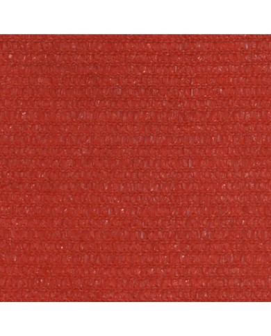 Voile d'ombrage 160 g/m² Rouge 3,6x3,6 m PEHD