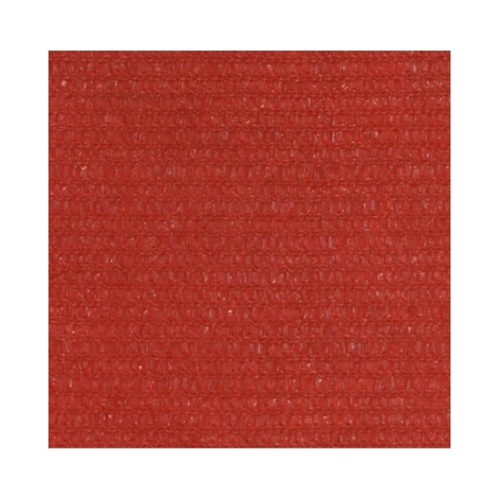 Voile d'ombrage 160 g/m² Rouge 3,6x3,6 m PEHD