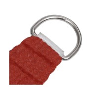Voile d'ombrage 160 g/m² Rouge 3,6x3,6 m PEHD