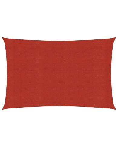 Voile d'ombrage 160 g/m² Rouge 2x4,5 m PEHD