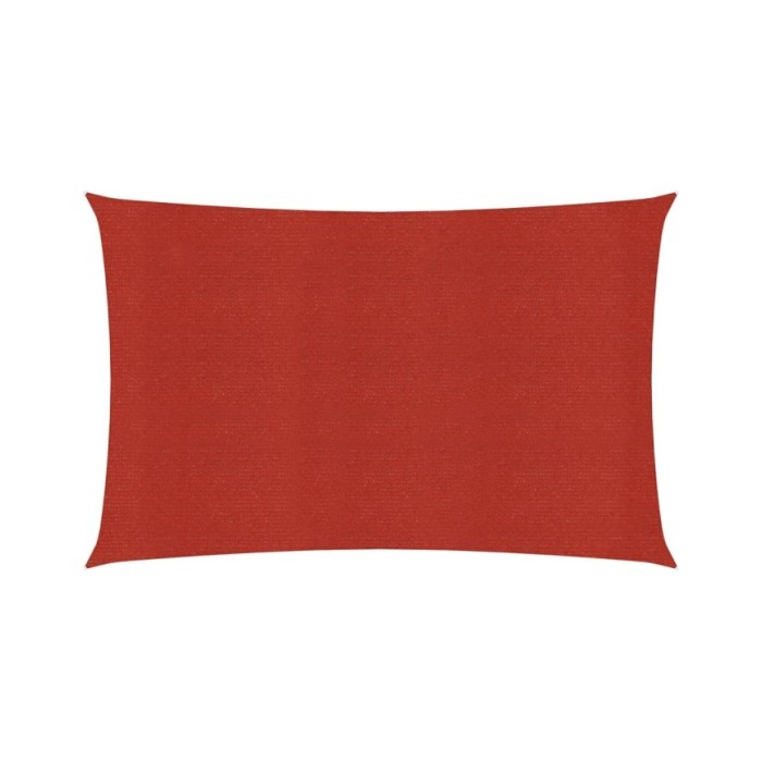 Voile d'ombrage 160 g/m² Rouge 2x4,5 m PEHD