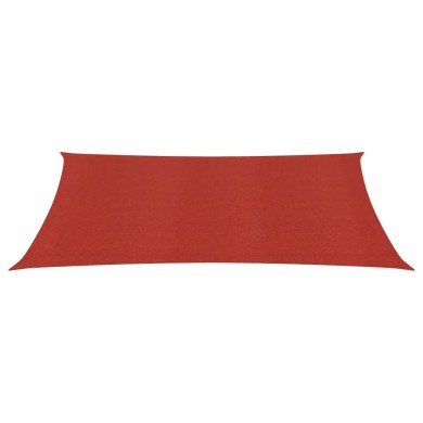 Voile d'ombrage 160 g/m² Rouge 2x4,5 m PEHD