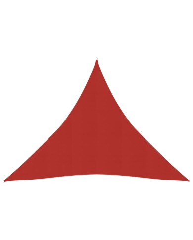 Voile d'ombrage 160 g/m² Rouge 4,5x4,5x4,5 m PEHD