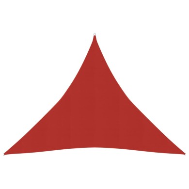 Voile d'ombrage 160 g/m² Rouge 4,5x4,5x4,5 m PEHD