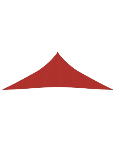 Voile d'ombrage 160 g/m² Rouge 4,5x4,5x4,5 m PEHD