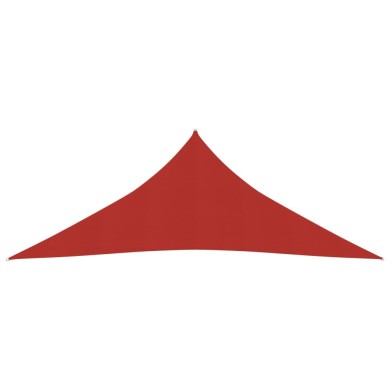 Voile d'ombrage 160 g/m² Rouge 4,5x4,5x4,5 m PEHD