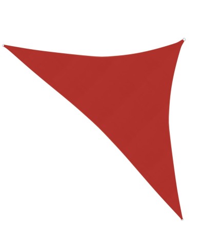 Voile d'ombrage 160 g/m² Rouge 5x5x6 m PEHD