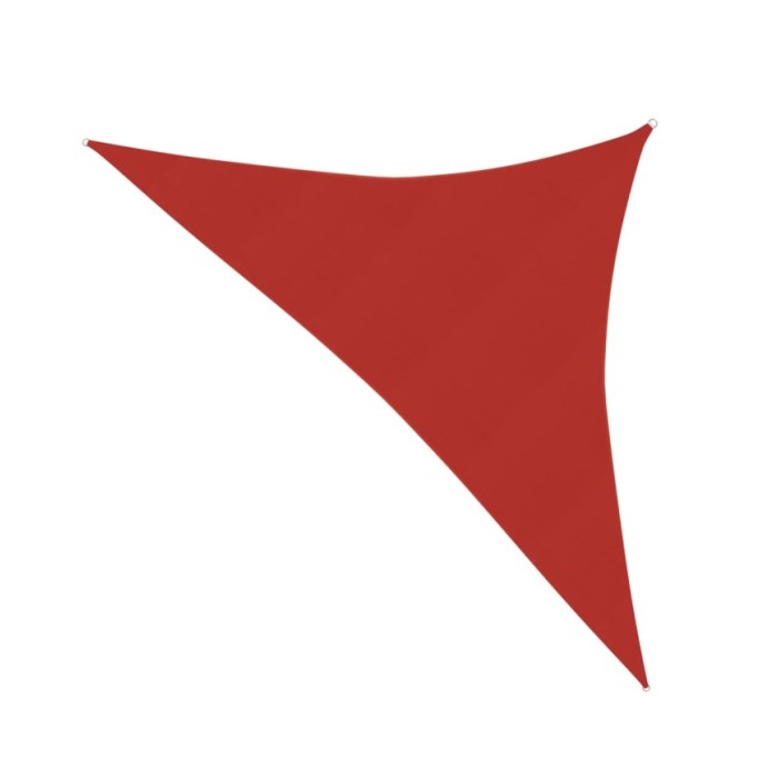 Voile d'ombrage 160 g/m² Rouge 5x5x6 m PEHD