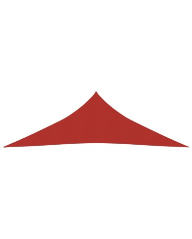 Voile d'ombrage 160 g/m² Rouge 5x5x6 m PEHD