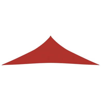 Voile d'ombrage 160 g/m² Rouge 5x5x6 m PEHD