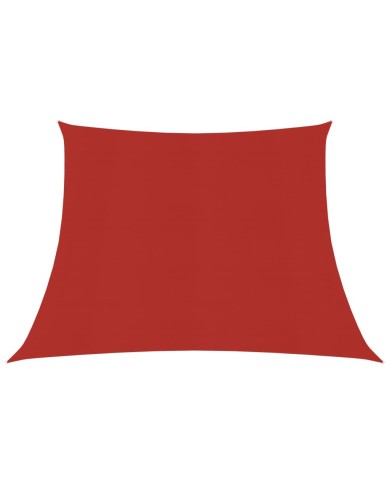 Voile d'ombrage 160 g/m² Rouge 4/5x3 m PEHD