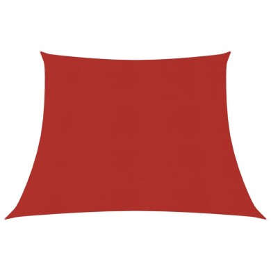 Voile d'ombrage 160 g/m² Rouge 4/5x3 m PEHD