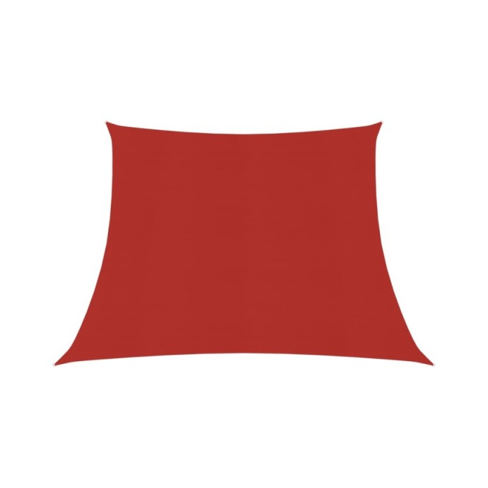 Voile d'ombrage 160 g/m² Rouge 4/5x3 m PEHD