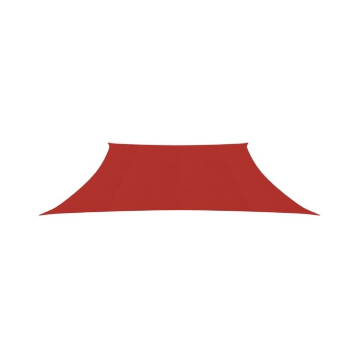 Voile d'ombrage 160 g/m² Rouge 4/5x3 m PEHD