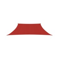 Voile d'ombrage 160 g/m² Rouge 4/5x3 m PEHD