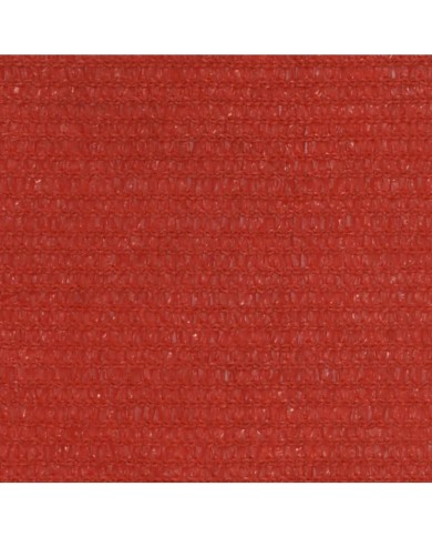 Voile d'ombrage 160 g/m² Rouge 4/5x3 m PEHD