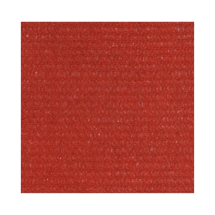 Voile d'ombrage 160 g/m² Rouge 4/5x3 m PEHD